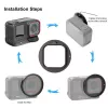 PULUZ kit adaptador de filtro UV 3 en 1 52mm tapa de objetivo para Insta360 Ace Pro 2 / PU770B
