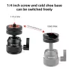 PULUZ rótula para cámara 3D rosca de 1/4 inch 2x zapata en frío ISO hasta 3 kg PU1057B