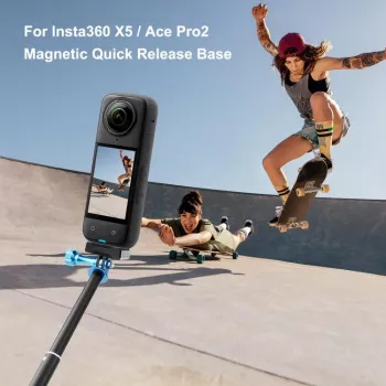 PULUZ soporte magnético de liberación rápida para Insta360 X5 / X4 Air / Ace Pro 2 / PU771B