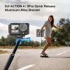 PULUZ PU768B Cage Rail para DJI Osmo Action 5 Pro / 4, horizontal y vertical