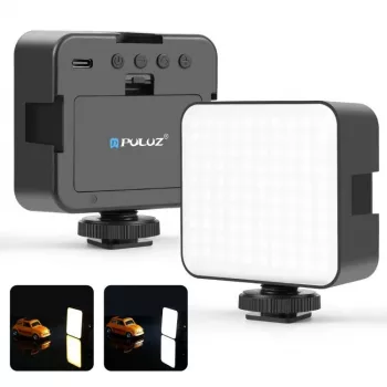 PULUZ luz LED de vídeo 100 LEDs 5W bi-color 2900-6500K USB-C soporte de rosca de 1/4