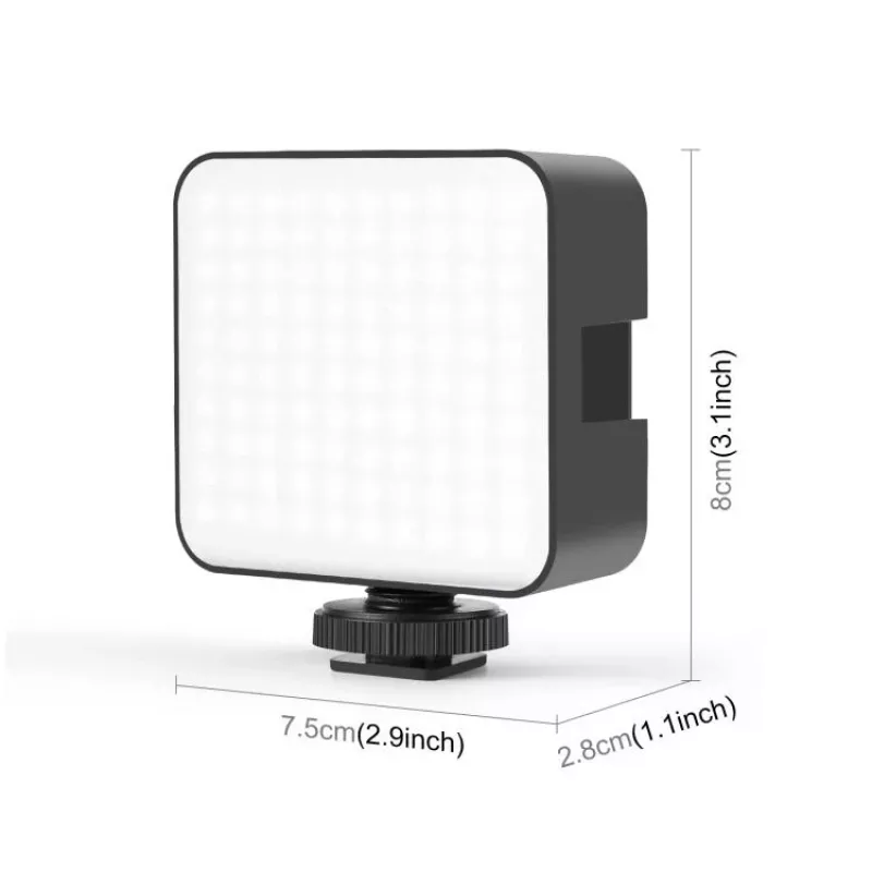 PULUZ luz LED de vídeo 100 LEDs 5W bi-color 2900-6500K USB-C soporte de rosca de 1/4
