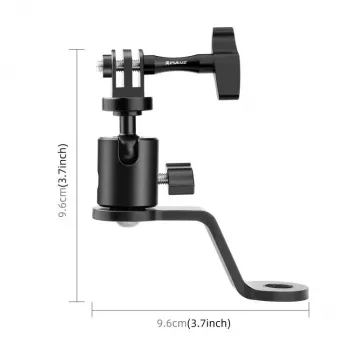PULUZ soporte para espejo para moto, quad, scooter, bicicleta - soporte universal de manillar y brazo de espejo para smartphone, cámara de acción, GoPro - PU1056B