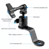 PULUZ soporte para espejo para moto, quad, scooter, bicicleta - soporte universal de manillar y brazo de espejo para smartphone, cámara de acción, GoPro - PU1056B