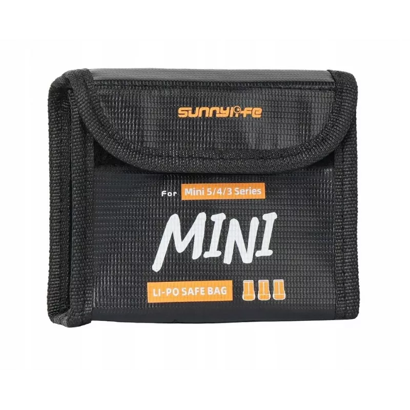 SUNNYLIFE Funda de almacenamiento ignífuga para baterías para 3x DJI Mini 5/4/3 Pro Mini 3 N5p-dc085-3