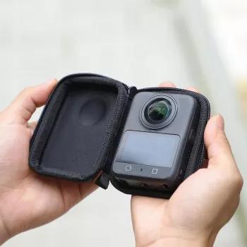SUNNYLIFE Bolsa de transporte rígida mini para DJI Osmo Pocket 3 - Negra