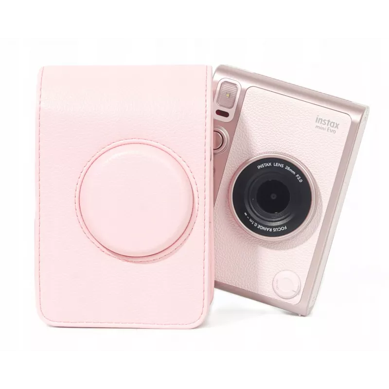 LOVEINSTANT Funda bolsa de protección para Fujifilm Instax Mini Evo Rosa vertical