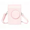 LOVEINSTANT Funda bolsa de protección para Fujifilm Instax Mini Evo Rosa vertical