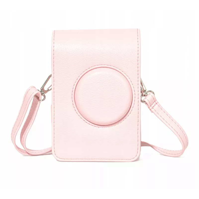 LOVEINSTANT Funda bolsa de protección para Fujifilm Instax Mini Evo Rosa vertical