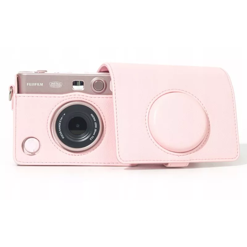 LOVEINSTANT Funda bolsa de protección para Fujifilm Instax Mini Evo - Rosa / Horizontal