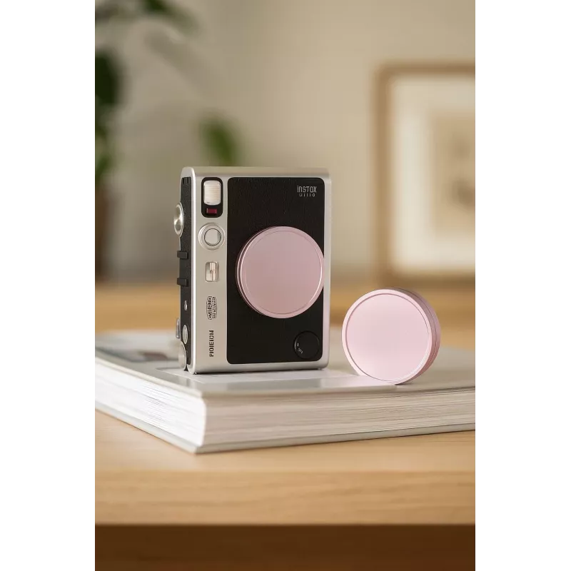 LOVEINSTANT Tapa protectora para objetivo para Fujifilm Instax Mini Evo - Rosa