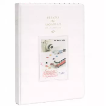 LOVEINSTANT Álbum de fotos para 128 copias para Fujifilm Instax Mini 99 12 40 11 41 Evo LiPlay Link / Blanco