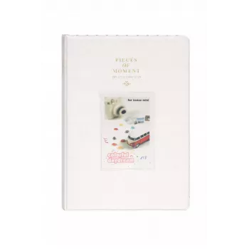 LOVEINSTANT Álbum de fotos para 128 copias para Fujifilm Instax Mini 99 12 40 11 41 Evo LiPlay Link / Blanco