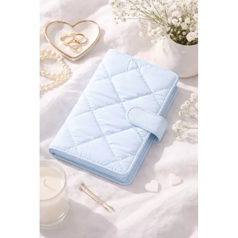 LOVEINSTANT Álbum de fotos para 108 fotos compatible con Fujifilm Instax Mini 12 40 11 9 8 7 Evo LiPlay Link, azul acolchado
