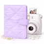 LOVEINSTANT Álbum de fotos para 108 fotos compatible con Fujifilm Instax Mini 12 40 11 9 8 7 Evo LiPlay Link, lila acolchado