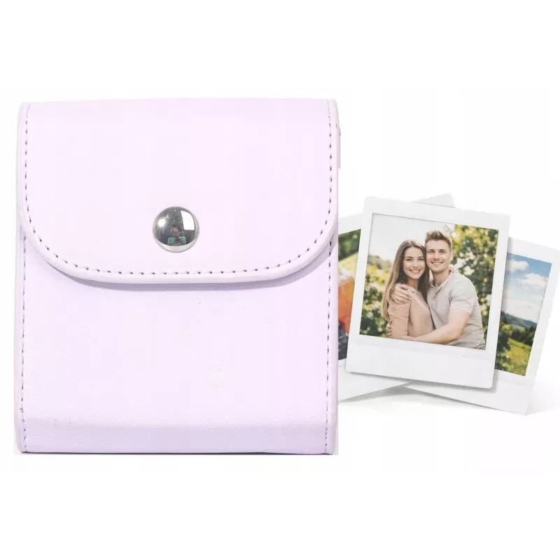 LOVEINSTANT Funda álbum de fotos para Fujifilm Instax Square y copias Mini – Lila, 64 fotos