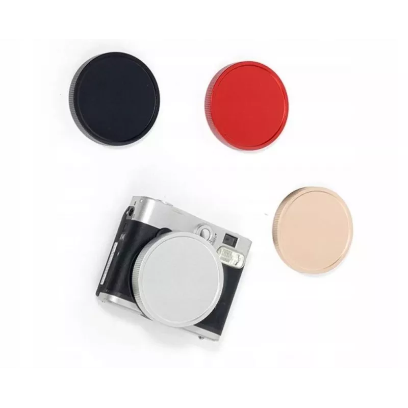 LOVEINSTANT Tapa protectora de objetivo para Fujifilm Instax Mini 90 - Rojo
