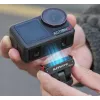 SUNNYLIFE Soporte magnético de liberación rápida con conector macho en frío y rosca de 1/4 de pulgada para DJI Osmo Action 5 Pro / 4 / 3 / 2 - Negro