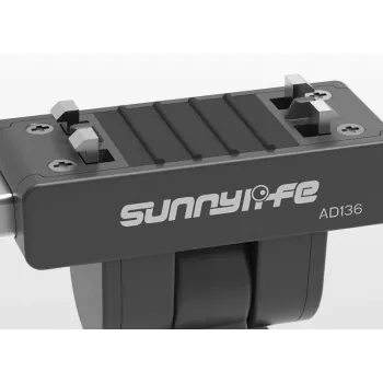 SUNNYLIFE Soporte magnético de liberación rápida con tornillo de 1/4 de pulgada para Insta360 X4, X3, Ace Pro y más - Negro (AD136-D)