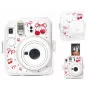 LOVEINSTANT Funda protectora rígida para Fujifilm Instax Mini 12 - Estampado de cerezas rojas con correa de hombro