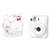 LOVEINSTANT Funda protectora rígida para Fujifilm Instax Mini 12 - Estampado de cerezas rojas con correa de hombro