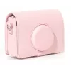 LOVEINSTANT Estuche kit 4 en 1 con álbum de fotos, protector de pantalla LCD y tapa de objetivo para Fujifilm Instax Mini Evo - Rosa