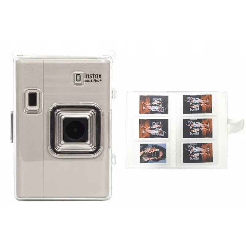 LOVEINSTANT Funda y álbum de fotos para Fujifilm Instax Mini LiPlay - Negro
