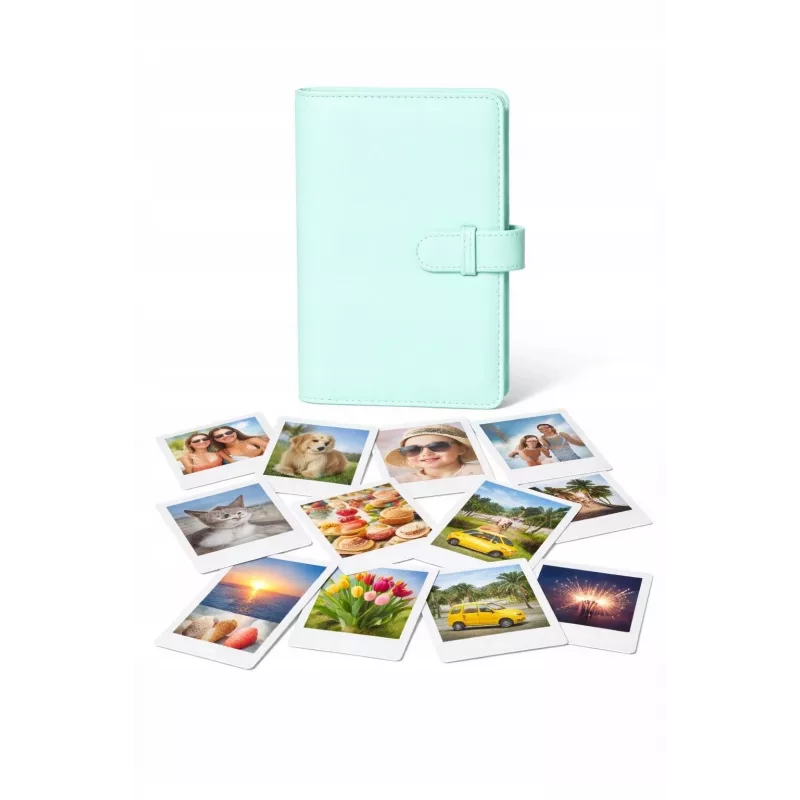 LOVEINSTANT Álbum de fotos 108 fotos para Fuji Instax Mini 13 12 11 40 41 99 Evo Link / Verde