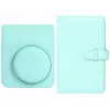 LOVEINSTANT Set Funda Protectora y Álbum de Fotos para Fujifilm Instax Mini 13 - Verde