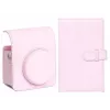 LOVEINSTANT Set Bolsa de Cámara y Álbum de Fotos para Fujifilm Instax Mini 13 - Rosa