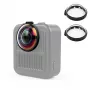 PULUZ 2x Protector de Lente de Cristal Templado para GoPro Max 2 - Marco Negro