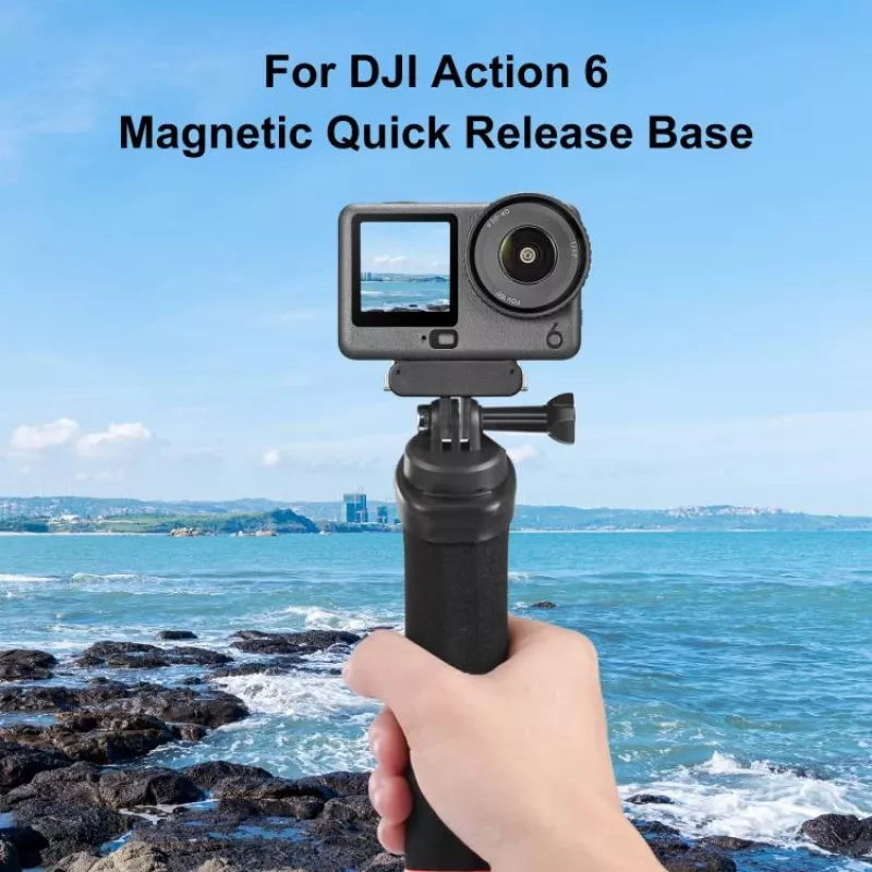 PULUZ Soporte Magnético de Liberación Rápida con Soporte GoPro para DJI Osmo Action 6 / Nano / Puluz / PU1079B