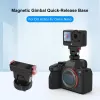 PULUZ PU1071B Soporte magnético de liberación rápida 1/4 e ISO para DJI Osmo Action 6 / Nano