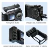 PULUZ Soporte de Marco + Empuñadura + Adaptador de Zapata en Frío para DJI Osmo Action 6 / PU1096B