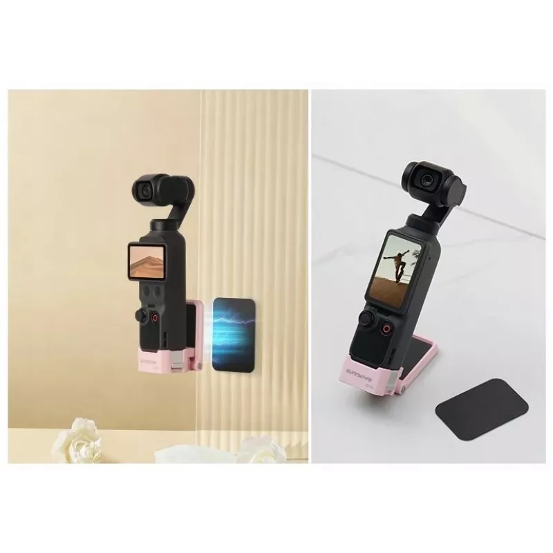 SUNNYLIFE Adaptador de Montaje Magnético 1/4 de pulgada para DJI Osmo Pocket 3 - Negro