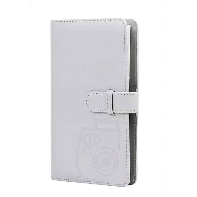 LOVEINSTANT Kit 4 en 1: Funda Protectora, Álbum de Fotos (96 Fotos), Marco y Pegatinas para Fujifilm Instax Mini 41 - Gris
