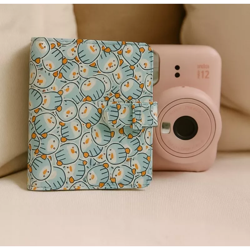 LOVEINSTANT Álbum de Fotos 64x para Fujifilm Instax Mini 99 41 12 40 11 Evo Liplay Link / Pingüinos Azules