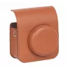 LOVEINSTANT Kit 4 en 1: Bolsa de Cámara, Álbum de Fotos, Caja de Almacenamiento, Pegatinas para Fuji Instax Mini 41 - Marrón
