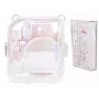 LOVEINSTANT Set 2 en 1 Funda Carcasa Bolsa para Fuji Instax Mini 12 Caja de Almacenamiento de Fotos Transparente Shimmer