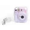 LOVEINSTANT Set 2 en 1 Funda Carcasa Bolsa para Fuji Instax Mini 12 Caja de Almacenamiento de Fotos Transparente Shimmer