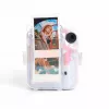LOVEINSTANT Set 2 en 1 Funda Carcasa Bolsa para Fuji Instax Mini 12 Caja de Almacenamiento de Fotos Transparente Shimmer