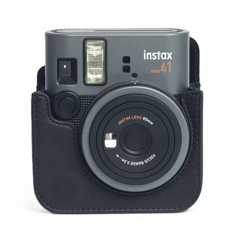 LOVEINSTANT Set de Accesorios 4 en 1 para Fujifilm Instax Mini 41 - Bolsa Negra, Álbum, Marco y Pegatinas