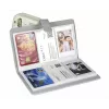 LOVEINSTANT Funda de cámara y álbum de fotos para Fujifilm Instax Mini 41, gris, para 96 fotos