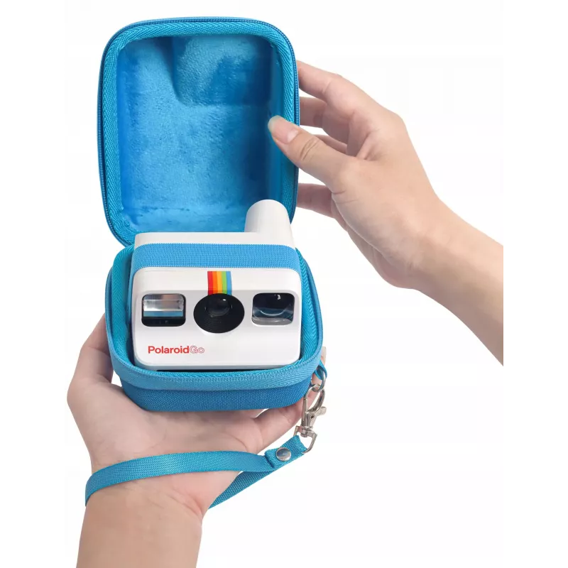 LOVEINSTANT Funda protectora rígida para cámara instantánea Polaroid Go - azul