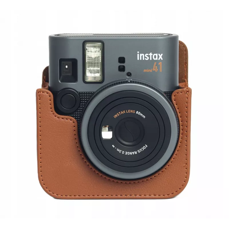 LOVEINSTANT Funda para cámara Fujifilm Instax Mini 41, marrón
