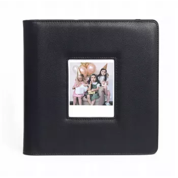LOVEINSTANT Álbum de fotos para 288 fotos, compatible con Fuji Instax Wide 400/300, Polaroid 600/Now, negro