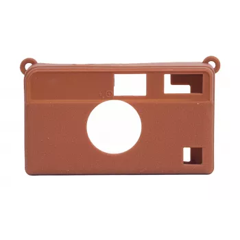 LOVEINSTANT Funda protectora de silicona para Kodak Ektar H35 H35N Ultra F9 - marrón