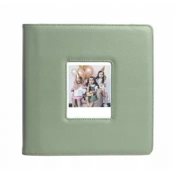 LOVEINSTANT Álbum de fotos para 288 fotos, compatible con Fuji Instax Wide 400/300, Polaroid 600/Now, verde
