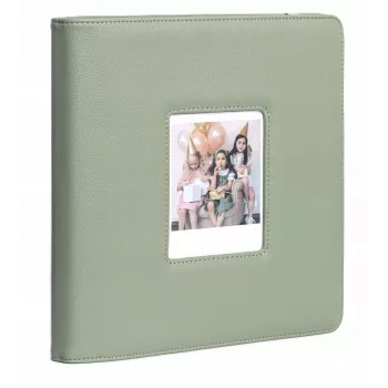 LOVEINSTANT Álbum de fotos para 288 fotos, compatible con Fuji Instax Wide 400/300, Polaroid 600/Now, verde