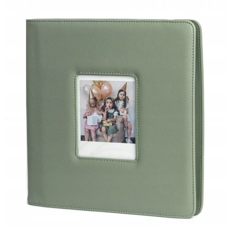 LOVEINSTANT Álbum de fotos para 288 fotos, compatible con Fuji Instax Wide 400/300, Polaroid 600/Now, verde